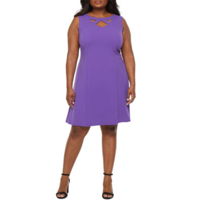 jcp fit and flare dress