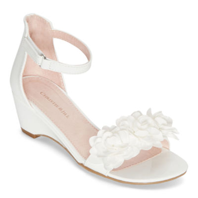 jcpenney white sandals