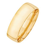 Personalized 7MM 14K Gold Wedding Band