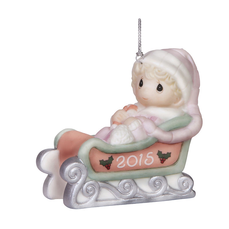 UPC 875555027761 product image for Precious Moments Christmas 2015 Babys First Christmas - Girl Bisque Porcelain Or | upcitemdb.com