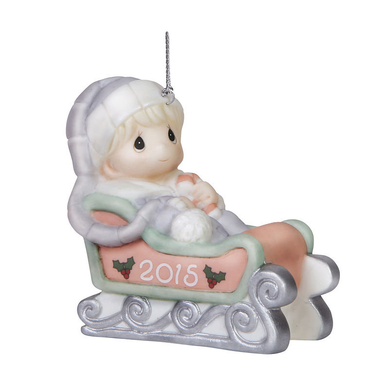 UPC 875555027778 product image for Precious Moments Christmas 2015 Babys First Christmas - Boy Bisque Porcelain Orn | upcitemdb.com