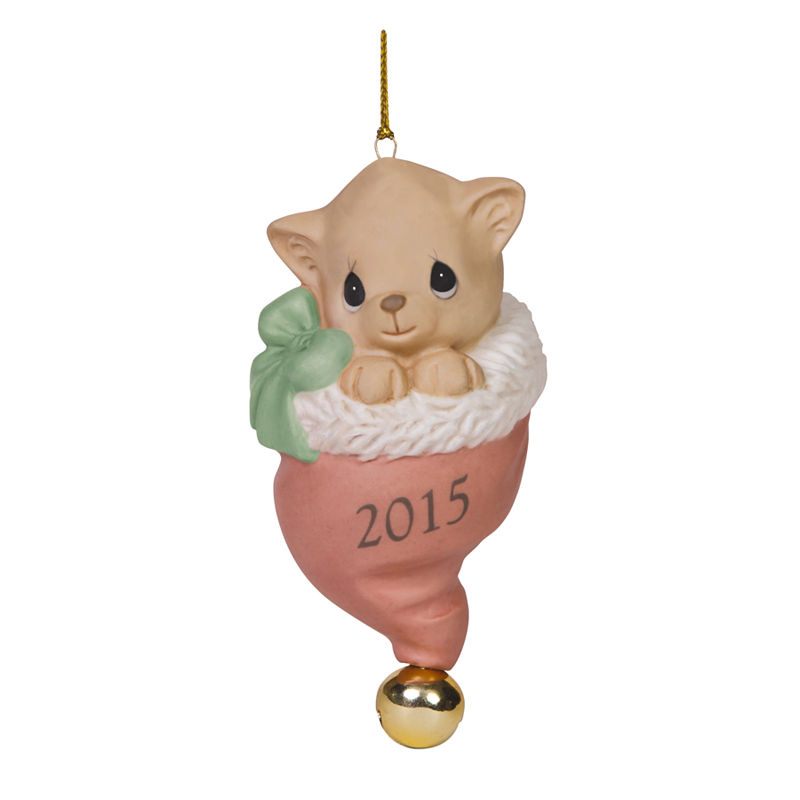 UPC 875555027808 product image for Precious Moments Christmas 2015 Pur-fect Love Bisque Porcelain Ornament #151009 | upcitemdb.com