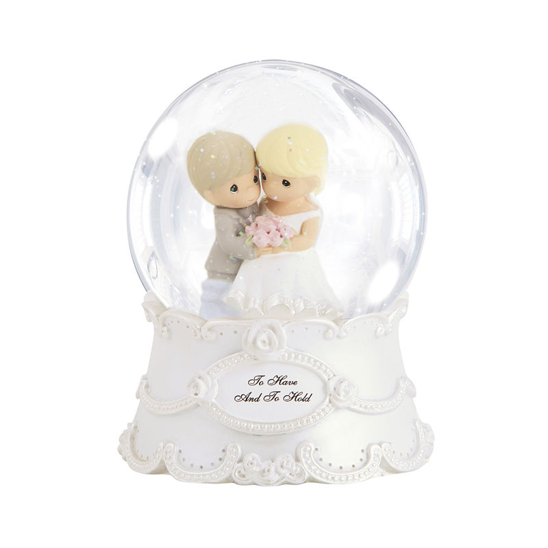 UPC 875555023565 product image for Precious Moments To Have And To Hold Resin/Glass Snow Globe Musical #143101 | upcitemdb.com