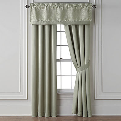 Liz Claiborne Laurent Rod Pocket Curtain Panel Color Mint Multi