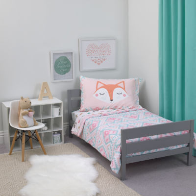 Carter S Woodland Girl 4 Pc Toddler Bedding Set Color Multi