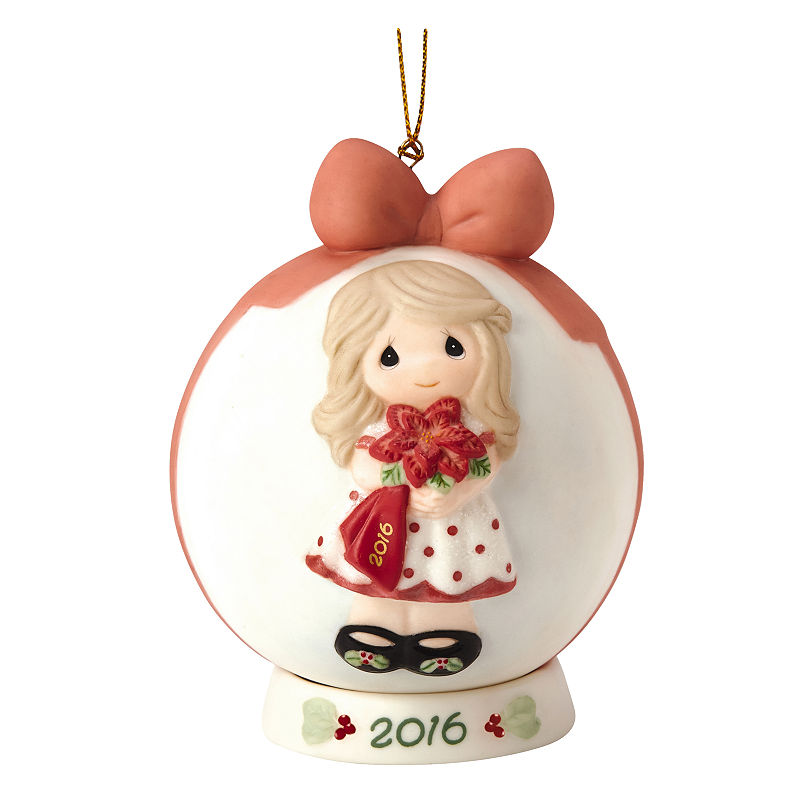 UPC 875555034882 product image for Precious Moments Wishing You A Beautiful Christmas Dated 2016 Bisque Porcelain B | upcitemdb.com