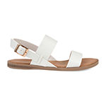Journee Collection Womens Lavine Ankle Strap Flat Sandals