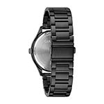 Caravelle Designed By Bulova Mens Black Stainless Steel Bracelet Watch 45c116