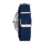 Caravelle Designed By Bulova Mens Blue Strap Watch 43b167
