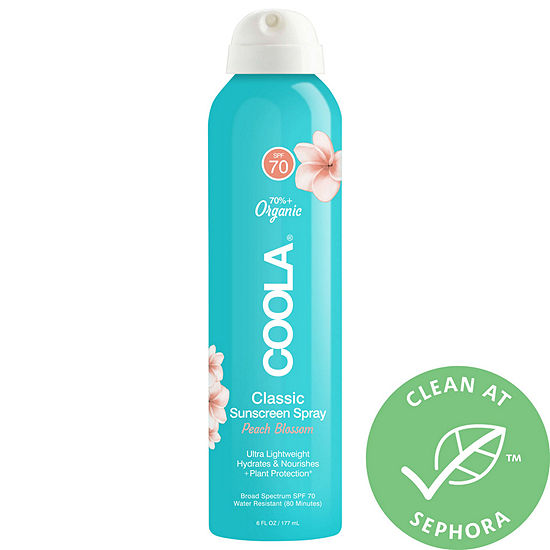 COOLA Classic Body Organic Sunscreen Spray SPF 70 Peach Blossom