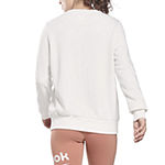 Reebok Womens French Terry Crew Neck Long Sleeve Sweatshirt