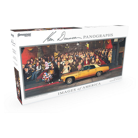 Pressman Toy Panoramic Puzzle Hollywood Dreams Images Of America