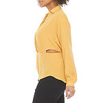 Bold Elements Womens Long Sleeve Regular Fit Button-Down Shirt