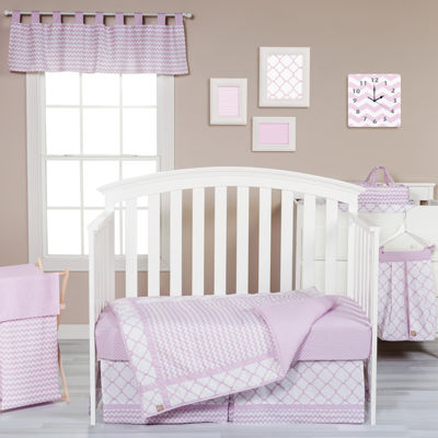 Trend Lab Orchid Bloom 3 Pc Crib Bedding Set Color Purple