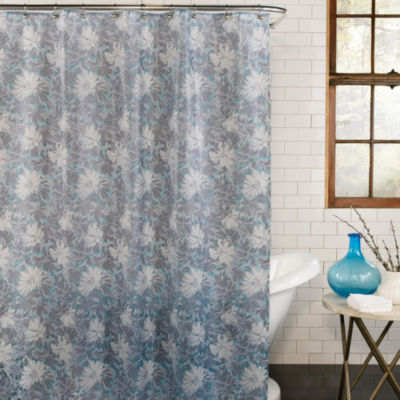 Excell Home Fashions Parsley Shower Curtain Color Teal Jcpenney