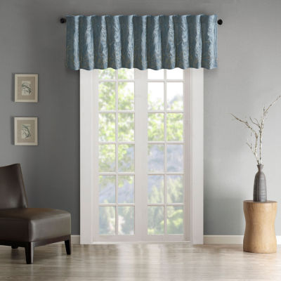 Madison Park Eliza Faux Silk Rod Pocket Tailored Valance Jcpenney