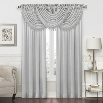 Jcpenney Home Hilton Rod Pocket, Waterfall Curtain Valance
