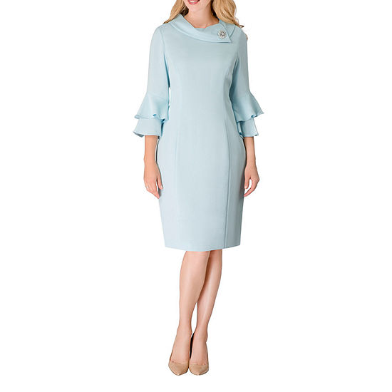 Giovanna Signature 3/4 Sleeve Shift Dress - Plus - JCPenney