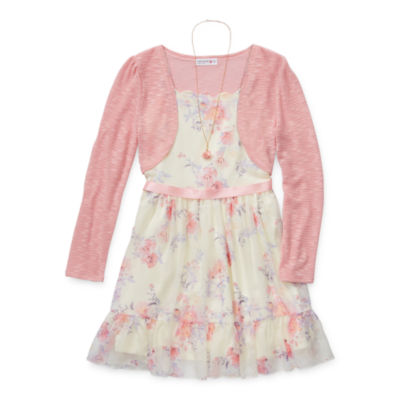 girls long sleeve skater dress
