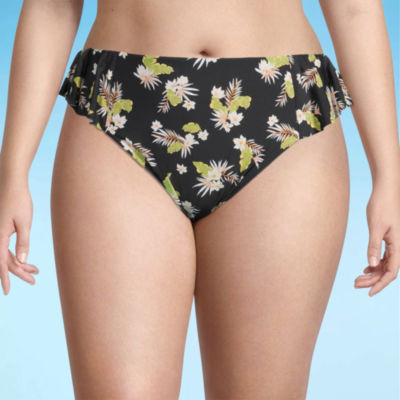 Mynah Womens Floral Hipster Bikini Swimsuit Bottom Plus