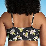 Mynah Adjustable Straps Floral Bralette Bikini Swimsuit Top Plus