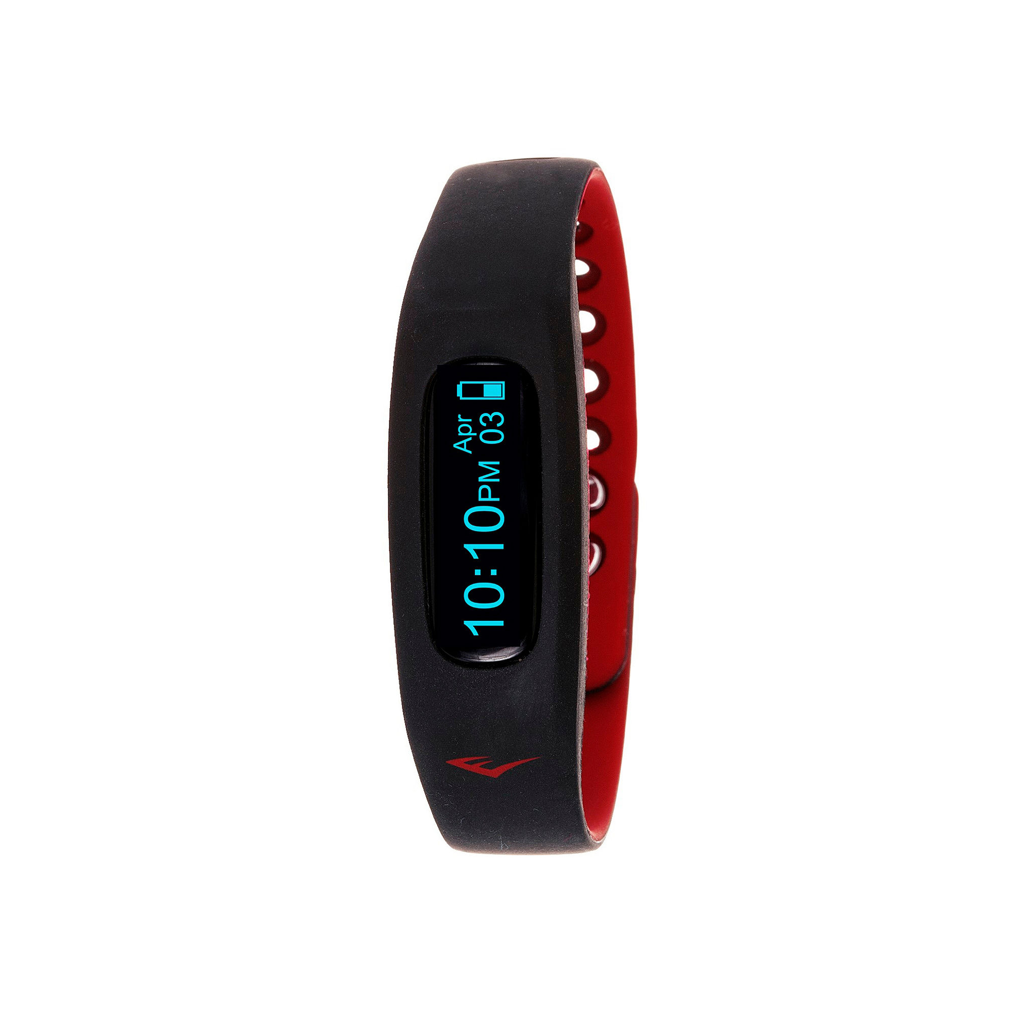 Everlast Bluetooth Black and Red Silicone Strap Activity Tracker Band Watch