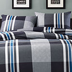 INK+IVY Nathan Antimicrobial Plaid Comforter Set