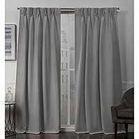 JCPenney Home Lisette Pinch Pleat Calvary Blue 96" x 45" Curtains Drapes