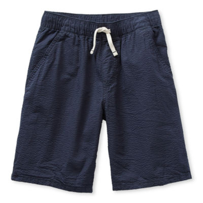 Thereabouts Pull On Seersucker Little & Big Boys Jogger Short
