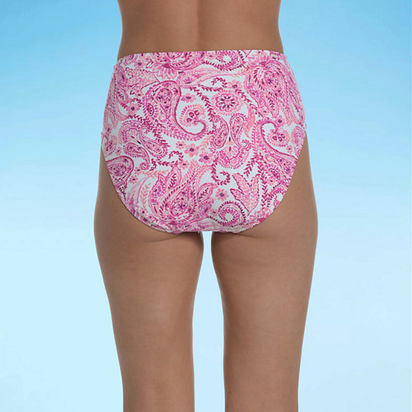 Mynah Womens Paisley High Waist Bikini Swimsuit Bottom