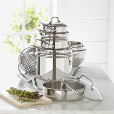 Cuisinart 11 pc Stainless Steel Cookware Set JCPenney