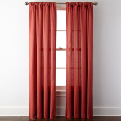 Jcpenney Home Rialto Rod Pocket Back Tab Curtain Panel