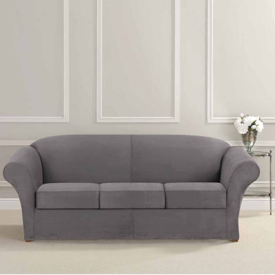 SURE FIT® Ultimate Heavyweight Stretch Suede 3 Cushion Separate Seat