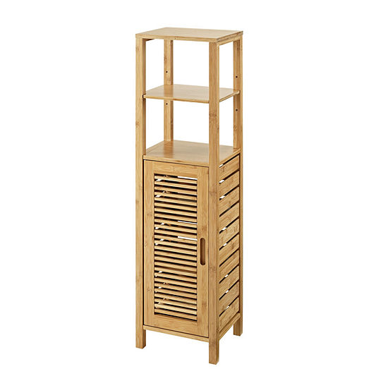 Bracken Mid Bathroom Cabinet Color Natural Bamboo Jcpenney