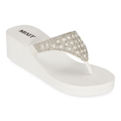 mixit wedge flip flops