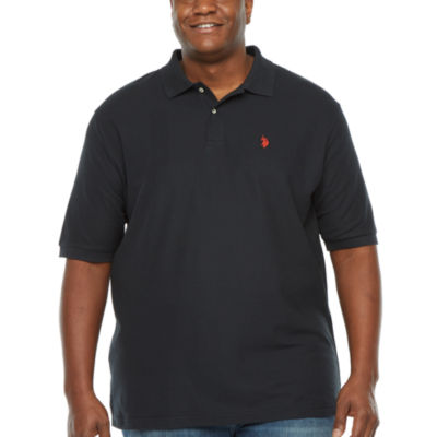 big and tall black polo shirts