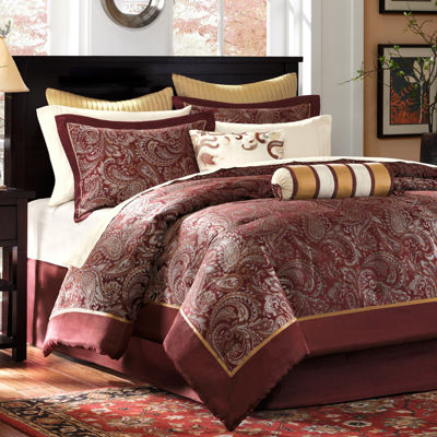 Madison Park Churchill 12 Pc Complete Bedding Set With Sheets