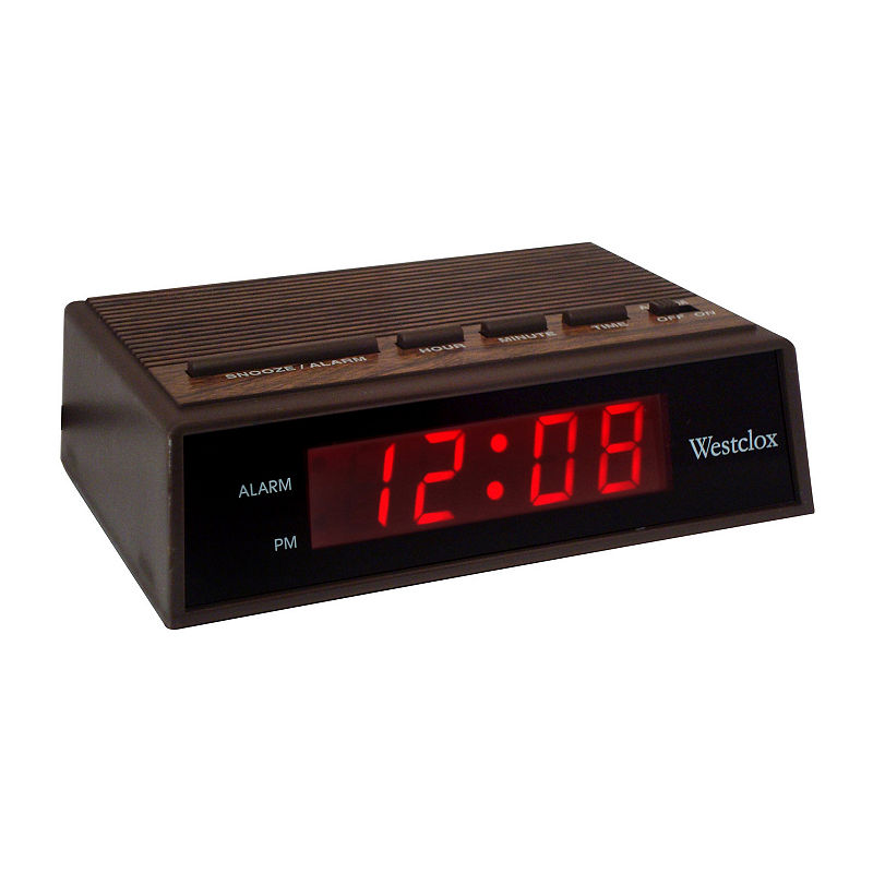 UPC 844220000163 product image for Westclox Woodgrain LED Alarm Clock | upcitemdb.com