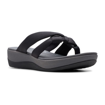 clarks flip flops womens