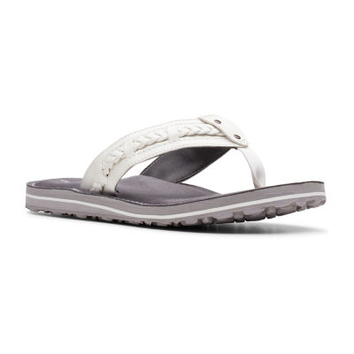 jcpenney clarks flip flops