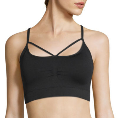 strappy front sports bra