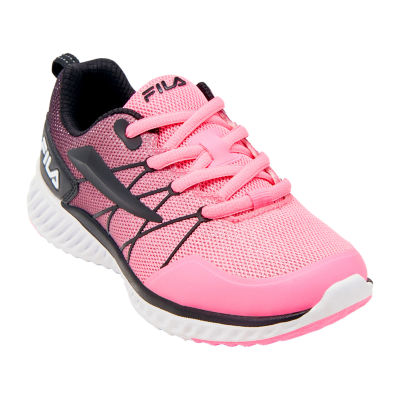 girls pink fila trainers
