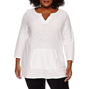 Misses Size Tunic Tops White Tops for Women - JCPenney
