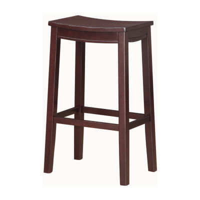 Aubree Wooden Bar Saddle Stool