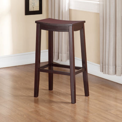 Aubree Wooden Bar Saddle Stool