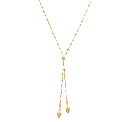 Womens 14K Gold Y Necklace JCPenney