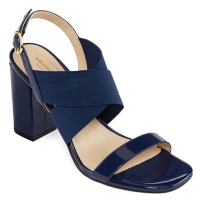 open toe block heel pumps