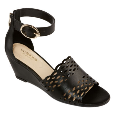 liz claiborne black sandals
