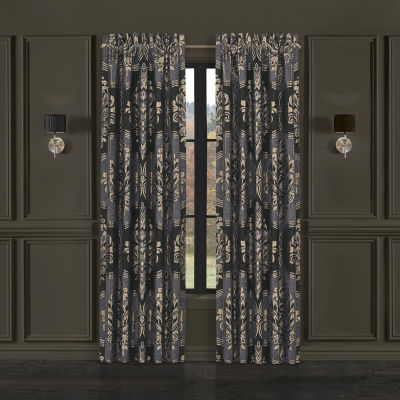 Queen Street Sayreville Light-Filtering Rod Pocket Set of 2 Curtain Panel