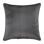 Queen Street Darwin Charcoal Square Throw Pillow